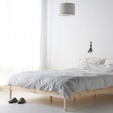 마켓비 FRUGA 원목침대 120200, 내추럴