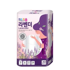 Misoum 薰衣草 3 層衛生紙 30m, 30捲, 1袋