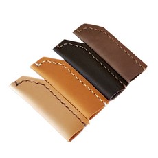 더보테가 手工縫製馬鞍針法手工皮革鉛筆套, 素面B, 4個