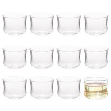 玻璃茶杯 單杯 80ml, 混合顏色, 12個