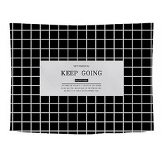 I Love Home 黑白牆面裝飾掛毯, 格子Keep Going