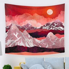 I Love Home 質感風景畫掛毯, Type7