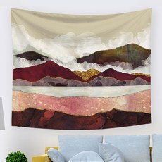 I Love Home 質感風景畫掛毯, Type31