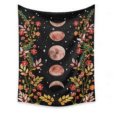 I Love Home 月光花卉壁掛毯, Type2