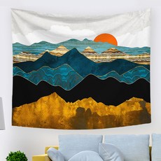 I Love Home 質感風景畫掛毯, Type32