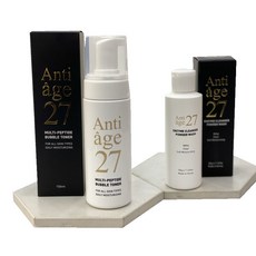 Antiage27 酵素洗顏粉50g+泡泡爽膚水150ml, 1組