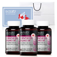 INTERO 輔酶Q10 Q10 + 購物袋, 60顆, 3罐