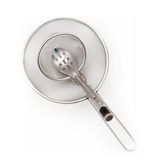 不鏽鋼濾網+撈網, 單色, 1套