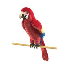 FOLKMANIS 豪華手偶紅鸚鵡, 1個