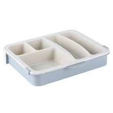 GUNU 길이조절 주방 다용도 수저 정리함, 베이지, 1개