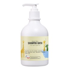 Calmomentree 孩童多合1希臘橄欖保濕沐浴乳, 350ml, 1瓶