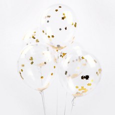 PARTYHAE 星星亮片派對氣球, 金子, 1套