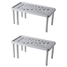 Living Sunday 廚房水槽長度可調式整理層架, 灰色