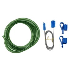 Samaqua 過濾器綠色軟管 + 軟管固定夾 2入 + 清潔刷套組, 1套