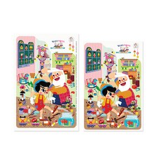 momsboard 皮諾丘童話磁鐵拼圖 + 其他磁鐵 + 指南, 1套, 21件