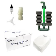 LEGLASS 雙層海綿過濾器 LS-M + Sam Aqua 2件套 無噪音吸氧器 全套隨機出貨, 3W, 1套