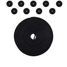 파솔라 다용도 벨크로 테이프 블랙 5m, 10개