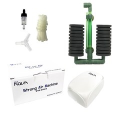 SAMAQUA 雙層海綿過濾器SF-2822+ 2件無聲制氧器全套隨機出貨, 3W, 1套