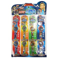 衝鋒戰士極光扣環手錶 8件組, 混色