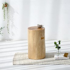 마켓비 TUFFY 통나무 스툴 45 SM0002, 내추럴, 1개