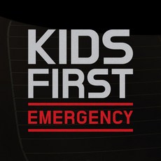 1AM 차량용 스티커 06 3라인 KIDS L, 레드, 1개