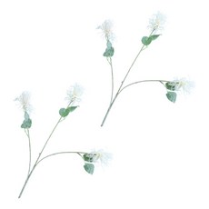 ARYKO 人造花 Mild Garden 海膽花 2入, 白色, 2個