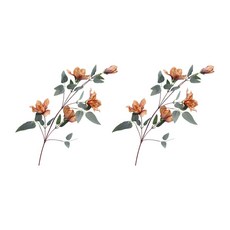 ARYKO 人造花 Mild Garden 君子蘭 2入, 棕色