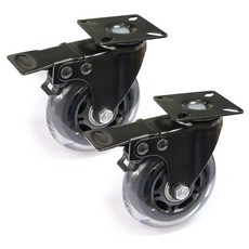 EMPIRE 靜音聚氨酯平板旋轉煞車輪, 2個