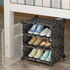 GAPANG 塑膠床底縫隙三層收納櫃 E, 1個, 黑色