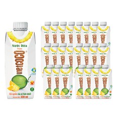 비엣코코 코코넛워터 파인애플, 330ml, 24개