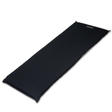 NOMADE 彈力壓紋自動充氣睡墊 單人, 黑色