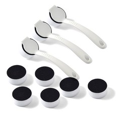 MONACO OLIVE 可更換手柄魔術貼刷+補充裝 2入, 3套