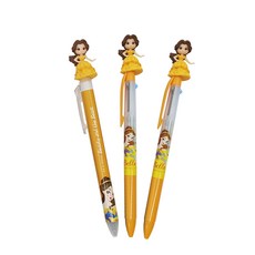 迪士尼公主貝兒原子筆套組 B 0.5mm, 混合顏色, 1套
