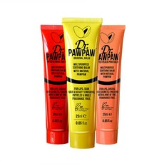 純素保養 Dr.PawPaw 萬用膏 3件組, 1個, 經典原味 25ml + 粉色 25ml + 紅色 25ml