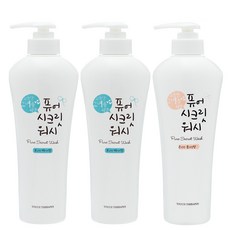 KWAILNARA 弱酸性私密清潔 爽身粉香 500ml 2入+花香味 500ml, 1套