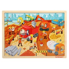 ToP BRIGHT 特寶兒 運行拼圖施工現場, 1套, 48件