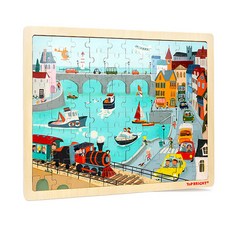 ToP BRIGHT 特寶兒 運行拼圖運輸, 1套, 100件