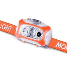 MONSTER LIGHT 運動感應頭燈 ML300HL, 橙色+白色, 1個