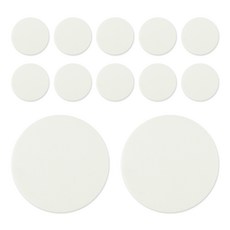 플라이토 실리콘 엠보싱 원형 컵받침 12p, 화이트, 12개