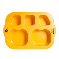 아이별프렌즈 옥수수 베이비 플레이트 식판, 옐로, 1개