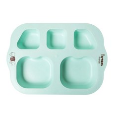 아이별프렌즈 옥수수 베이비 플레이트 식판, 민트, 1개