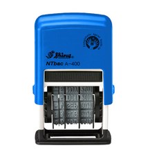 Shiny 日期印章 日戳 A-400, 隨機發貨, 紅色