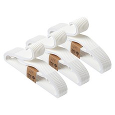 OBJET NUVO 節省空間防滑Higher天鵝衣架, 雪白色, 30個