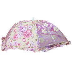 ANTS 花紋飯菜罩 粉紅色, 1個