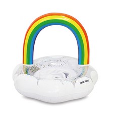 SWIM ABOUT 雲朵彩虹造型游泳圈, 混色, 1個