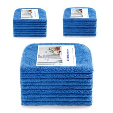 柔軟超細纖維抹布 小 22 x 30 cm 9入, 3個, 藍色