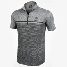 남성용 릴렉스 쿨링감 좋은 반팔 집업 티셔츠 AY01ST016M