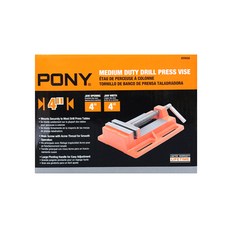 PONY 中型鑽床虎鉗 102mm 29058, 1個