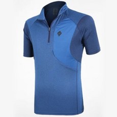 엑스트라스포티 남성용 이지바이 아이스라인 시원한 반팔 기능성 집업 티셔츠