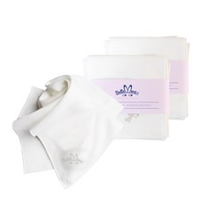 BelleMent 優質孩童Logo印花棉紗手帕 10入